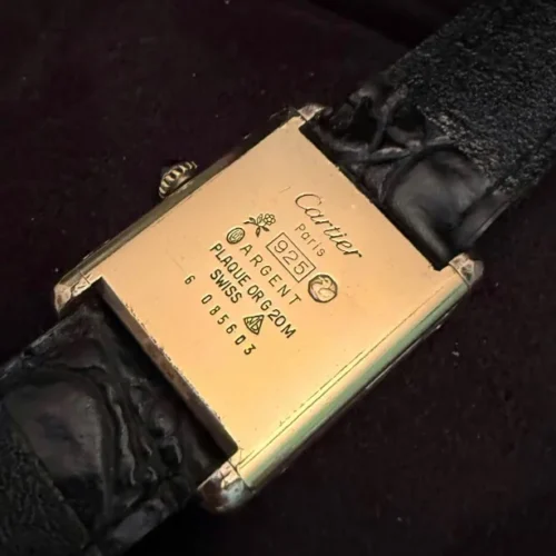 Reloj Cartier Tank gold plated